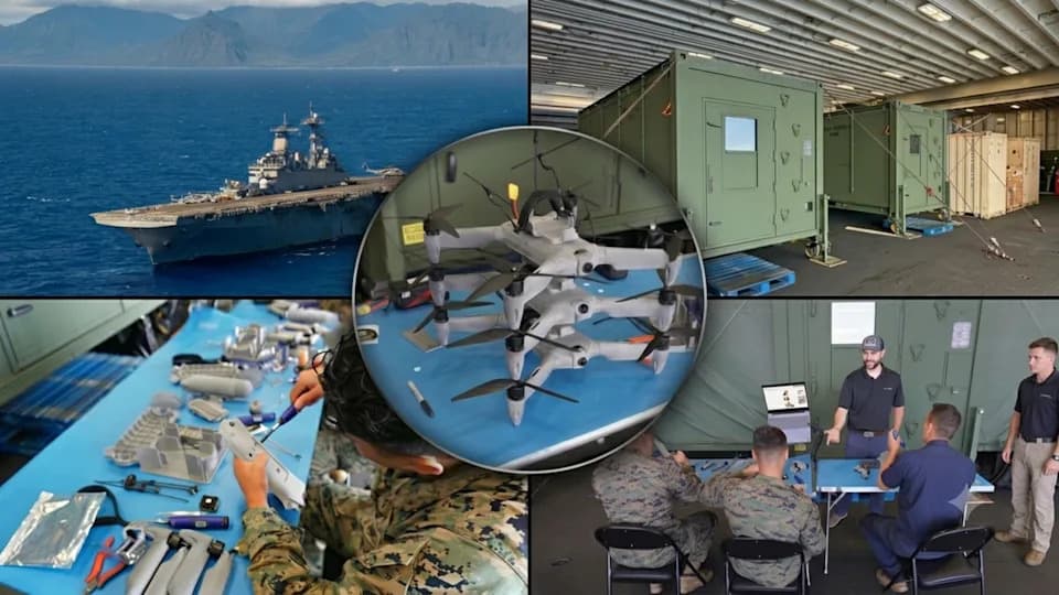 At-Sea Microfactory: USS Essex Prints 1,000+ Drone Parts and Assembles 12 FPV Drones