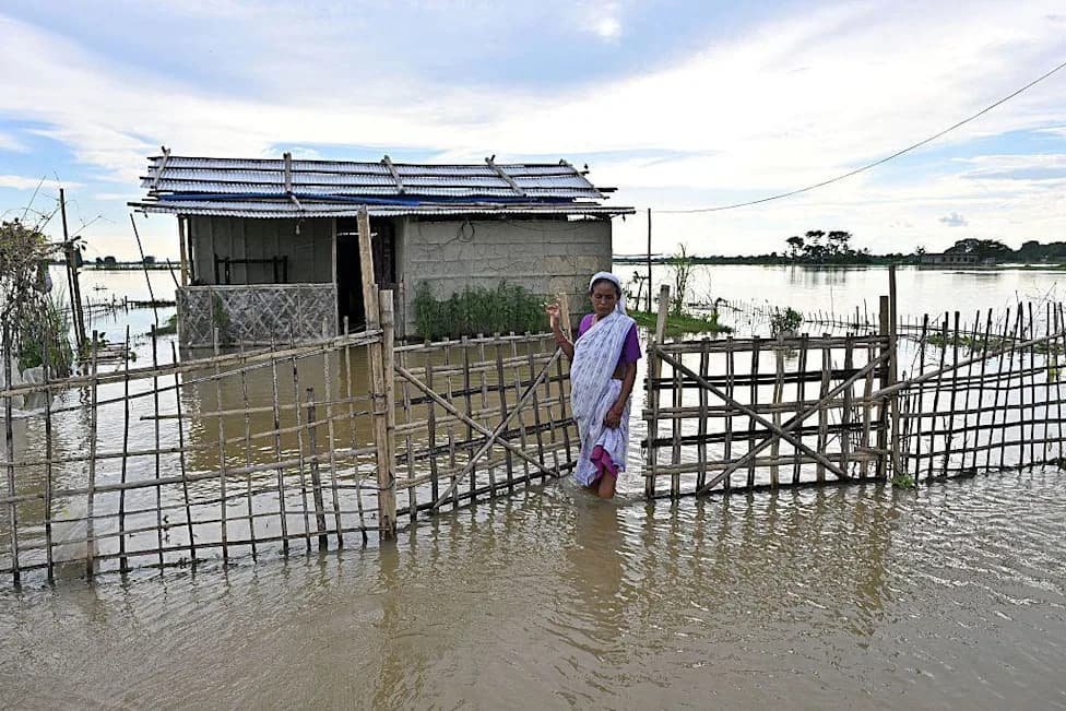 97-Year-Old Rescued On Makeshift Banana Raft As Devastating Assam Floods Displace Millions