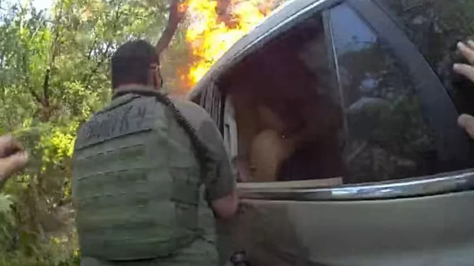 Brave Multi-Agency Rescue: First Responders Pull Driver From Burning Car in Wise County