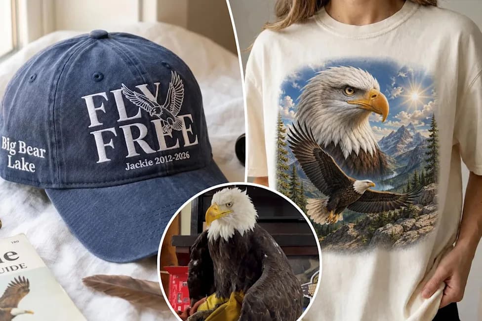 Unauthorized 'Jackie' Merchandise Surfaces After Viral Bald Eagle's Death — Ojai Raptor Center Issues Warning