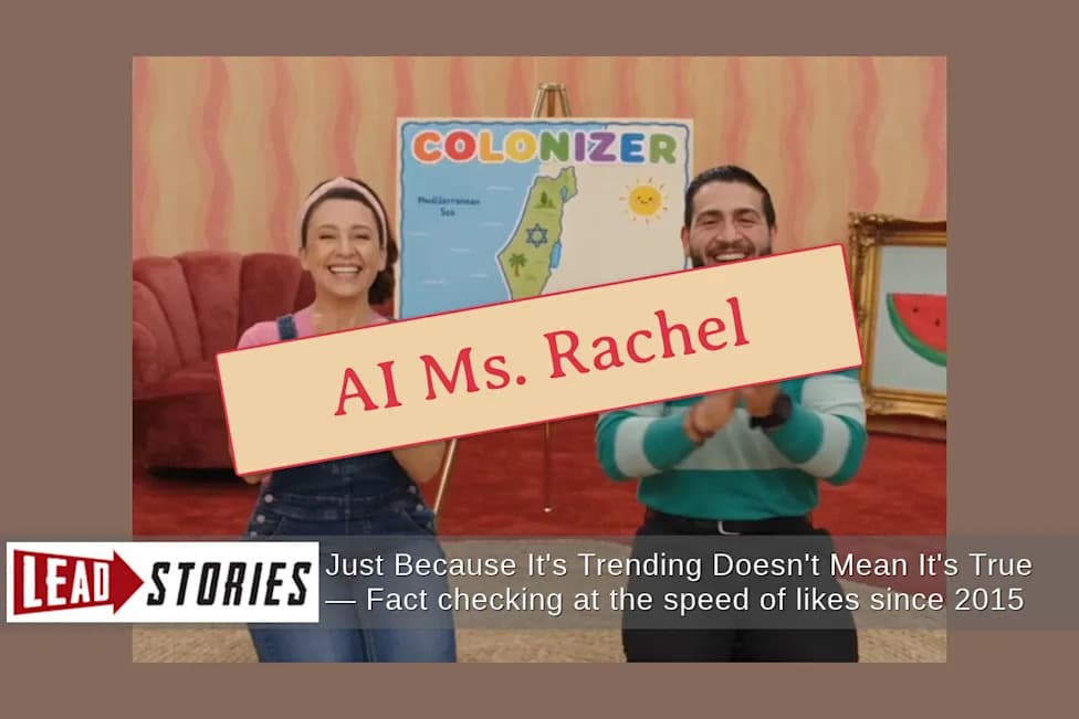 Fact Check: AI-Generated Video Falsely Shows Abdul El‑Sayed and Ms. Rachel Teaching Kids About “Colonizers”