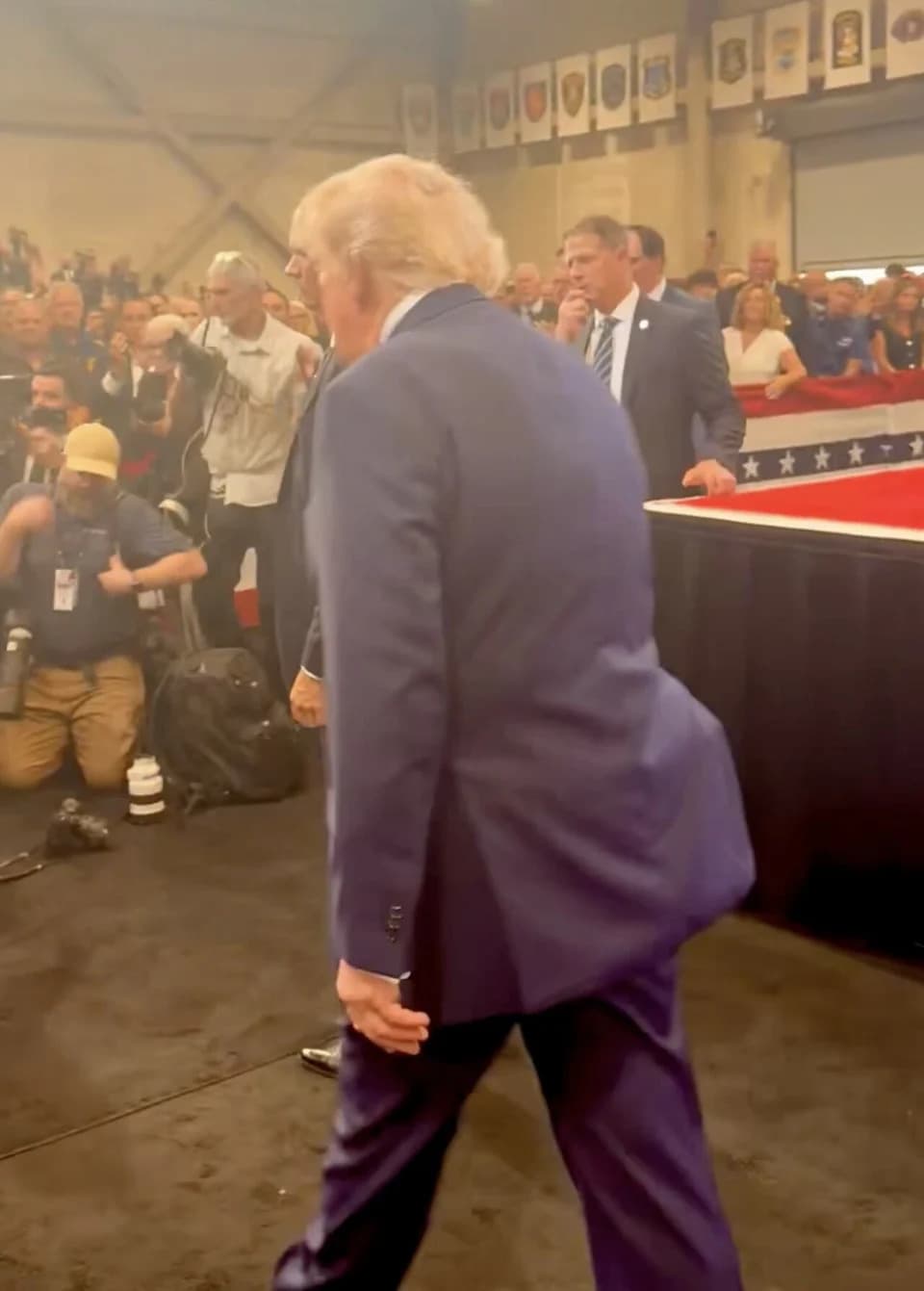 Video Shows Box-Like Bulge On Trump’s Back, Sparking Health Speculation