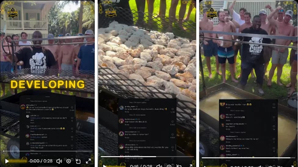 Viral X Clip of Black Man Frying Chicken for White Fraternity Members Sparks Heated Online Debate