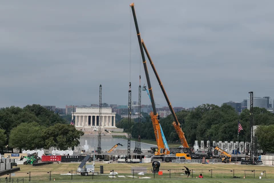 Trump Blames “VANDALS” for Turf Damage on National Mall; Experts Say Wear Consistent With Large Event