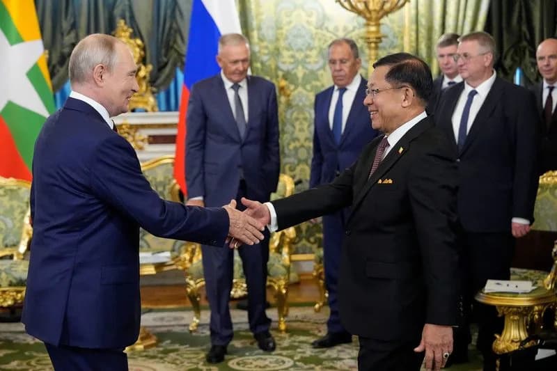 Putin Hosts Myanmar's Junta Chief in Moscow, Accelerating Energy and Defence Ties