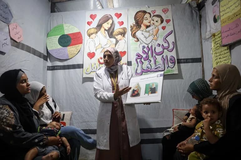 Breastfeeding Under Siege: How a Gaza Health Centre Helps Displaced Mothers Feed Their Babies