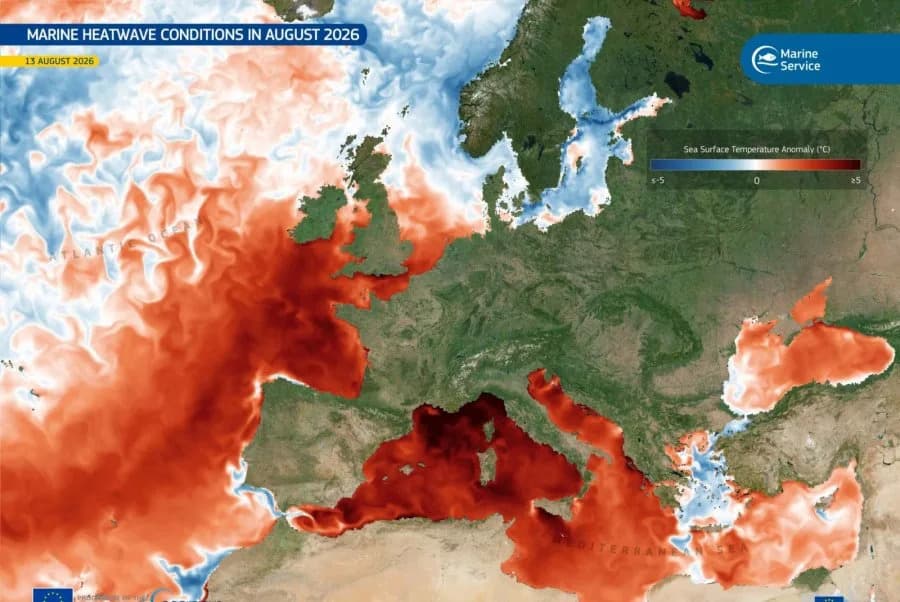 Study: Climate Change Drives Record Marine Heat Wave Across European Waters