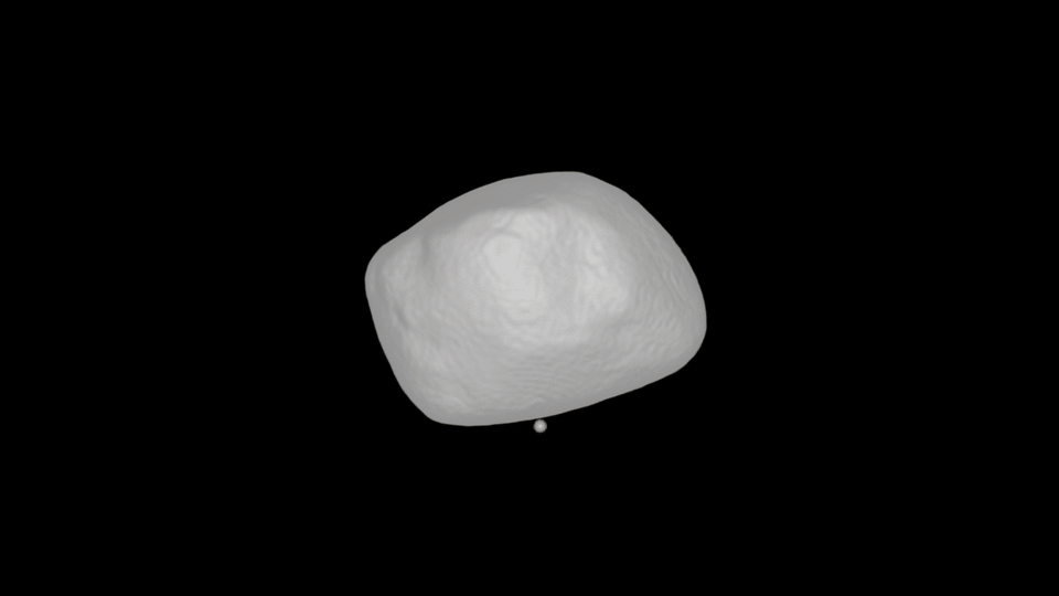 One Violent Impact Likely Sculpted Mars' Potato-Shaped Moon Deimos