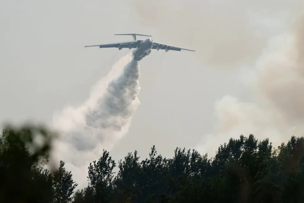 Serbia Deploys Russian Il-76 Airtanker as Banat Sands Wildfire Consumes 3,000 Hectares
