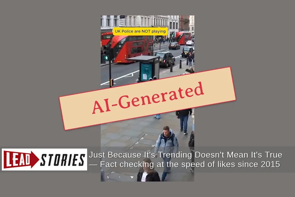 Fact Check: Viral Clips Purporting to Show UK Police Tackling Scooter Thieves Are AI Fakes