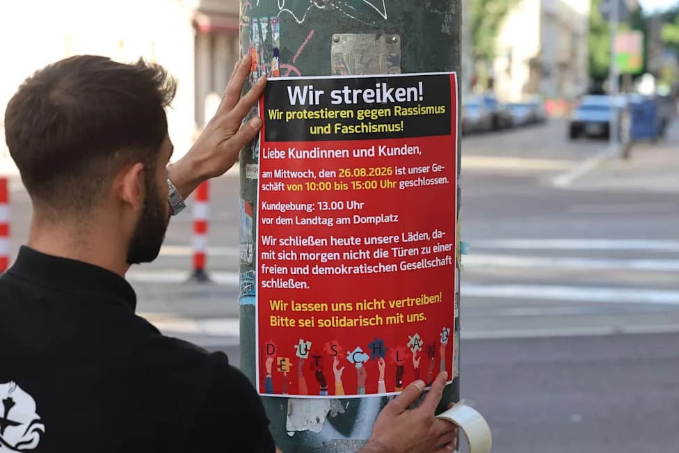 Migrant-Owned Shops Close In Magdeburg In Protest As AfD Leads Polls Ahead Of Saxony-Anhalt Vote