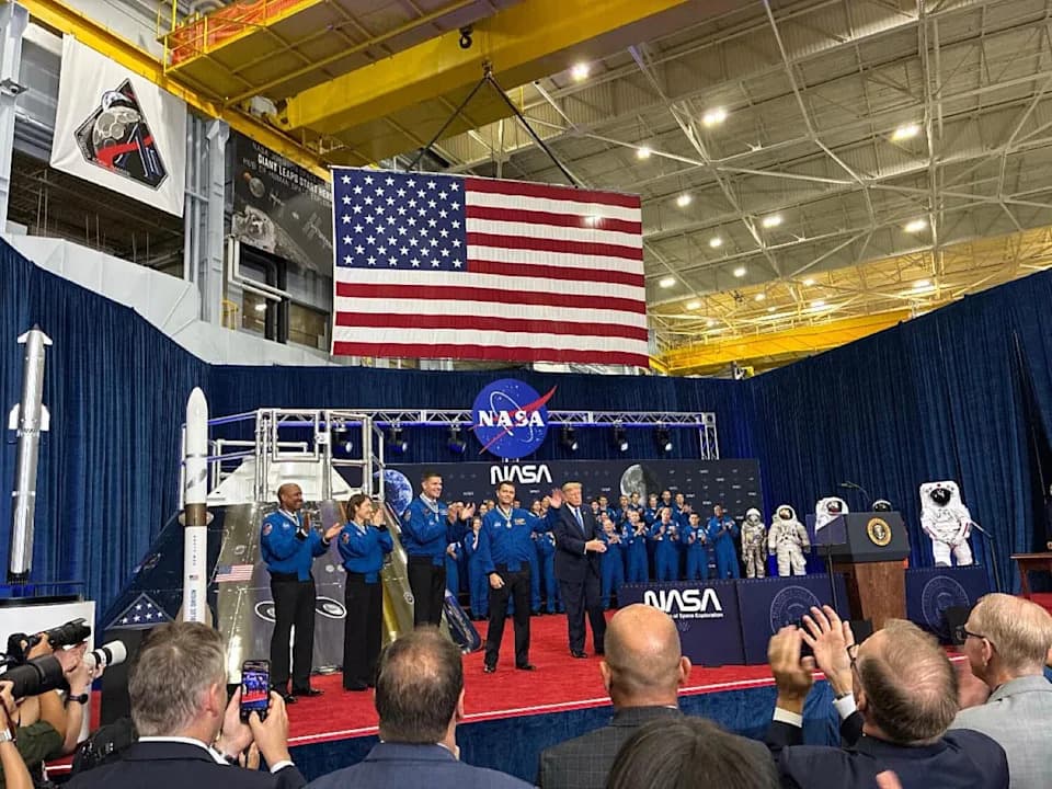 Trump Signs Executive Order To Launch U.S. Space Academy; Honors Artemis II Crew