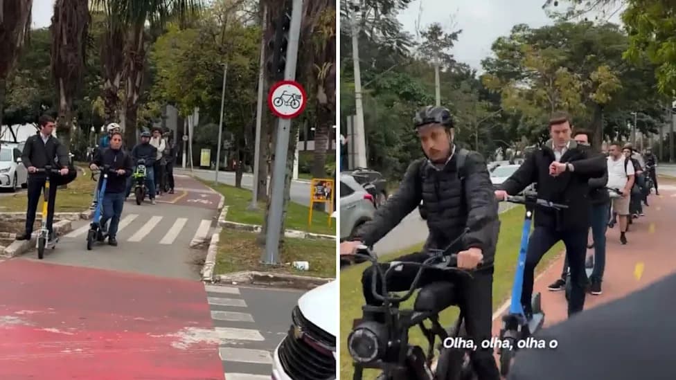 São Paulo Video Mocking Crowded Cycle Path Sparks Sympathy — Viewers Blame Cars