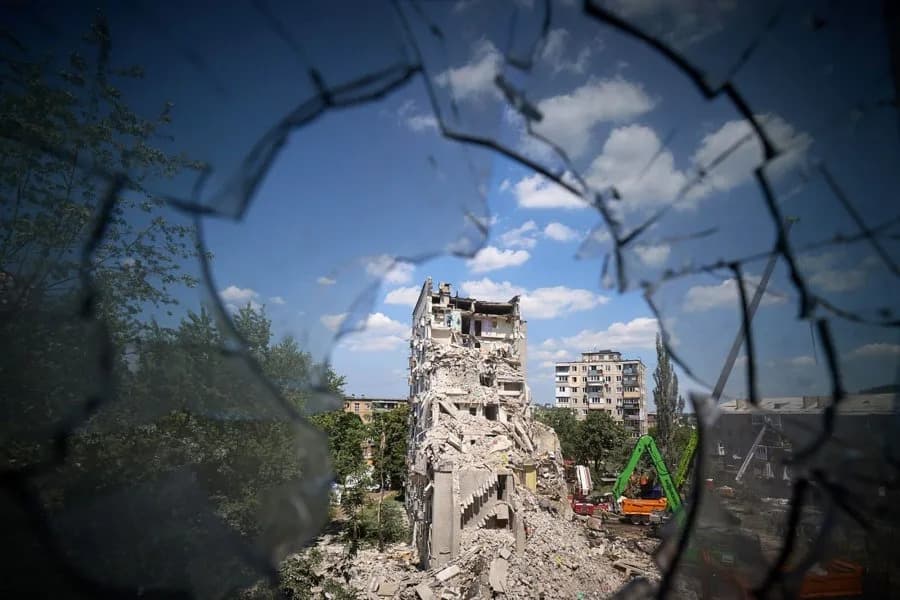 Russia's Overnight Drone and Missile Strike on Kyiv Region Kills At Least 12, Damages Rail And Border Infrastructure