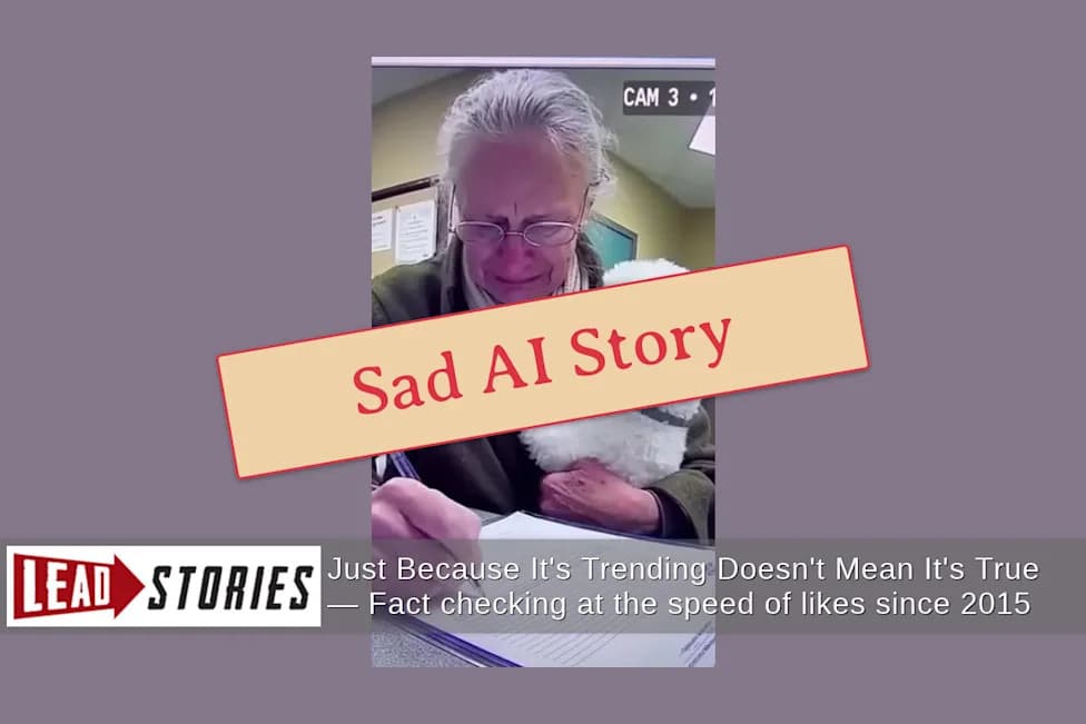 Fact Check: Viral 'Evelyn And Snowbell' Clip Is An AI-Generated Fiction — Not A Real Shelter Surrender