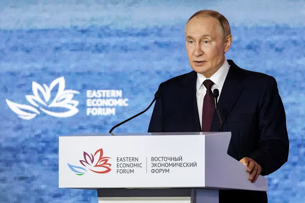 Putin To Address Russia's Economy At Vladivostok Forum As War Enters Fifth Year