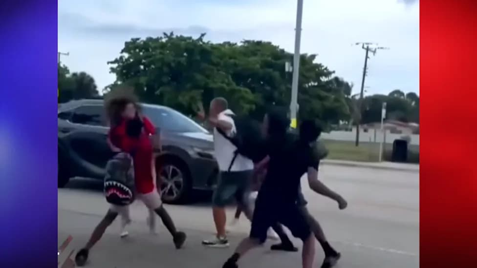 Viral Video Shows Middle School Students Surround, Strike Man Outside McDonald’s in Dania Beach; Deputies Investigating
