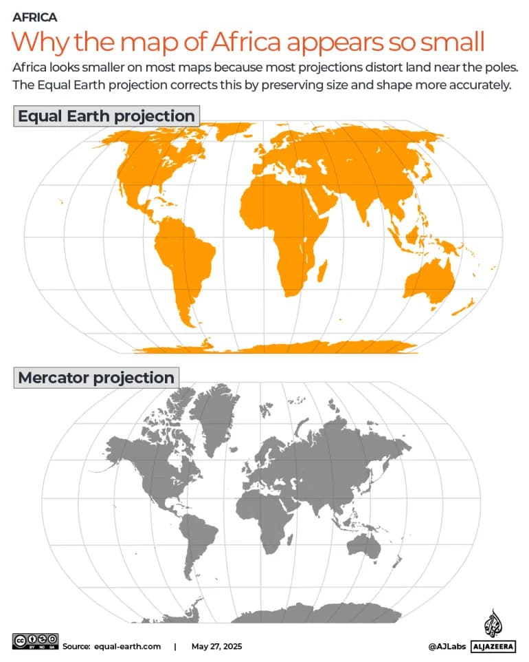 UN Backs New World Map: Equal Earth Puts Africa’s Size in Proper Perspective