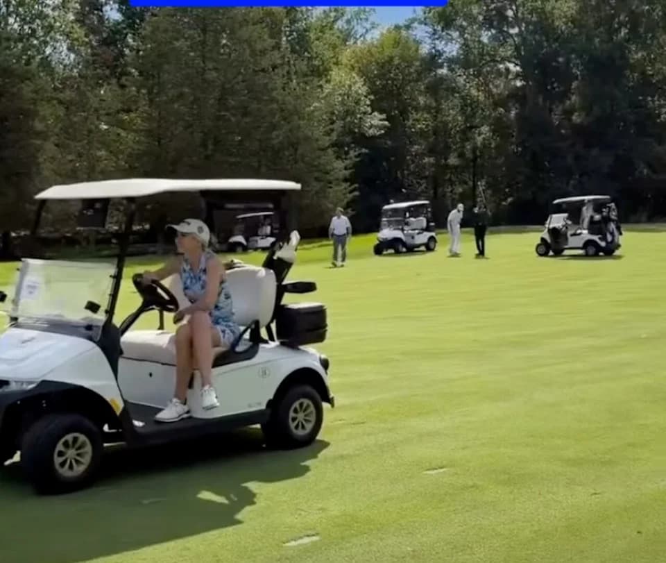 Natalie Harp Joins President Trump for Labor Day Golf at Bedminster