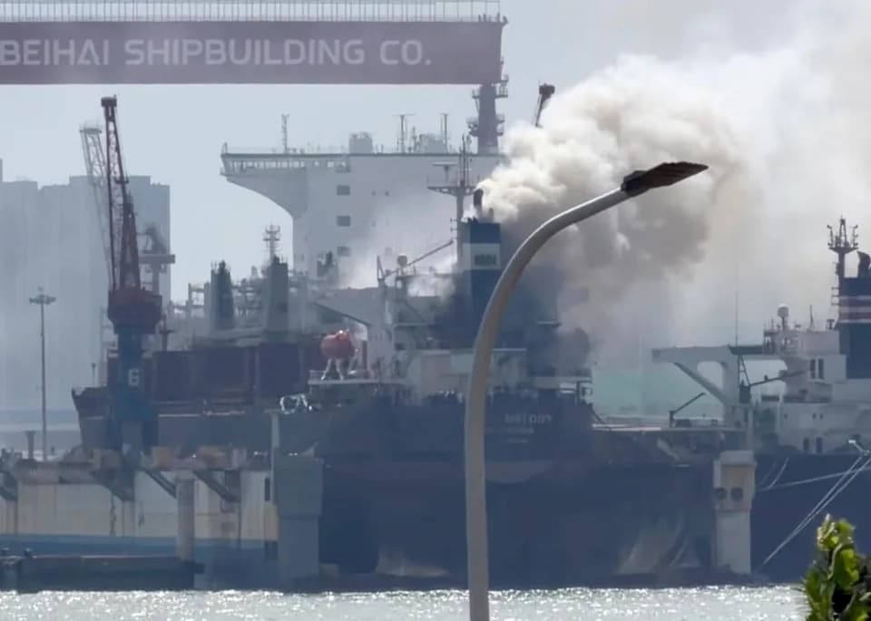 25 Killed in Fire on Cargo Ship 'Ocean Melody' Docked for Repairs in Qingdao
