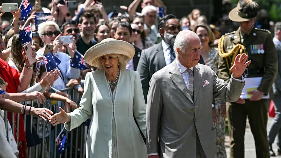 King Charles and Queen Camilla Greet Crowds at Sydney Church as Australian Tour Begins