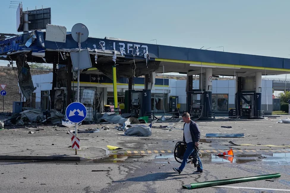 Russian Drones Strike Kyiv Gas Stations Again, Raising Fears of Civilian Intimidation