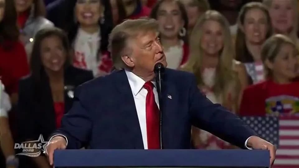 Trump, 80, Jokes About Balding Spot Onstage as Hair Questions Persist
