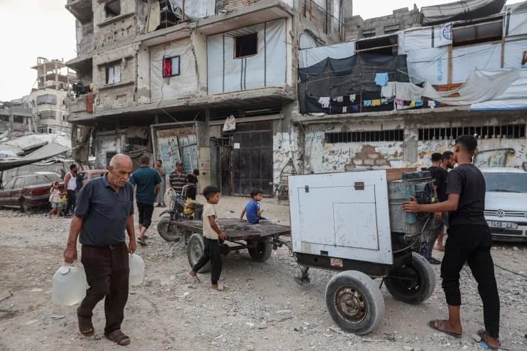 Racing the Clock: Gaza Residents Rent Generators by the Hour to Pump Water