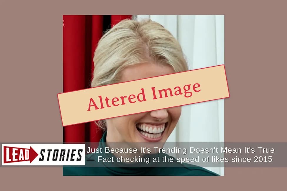 Fact Check: Viral Photo Of Natalie Harp’s Exaggerated, Toothy Grin Is AI-Altered