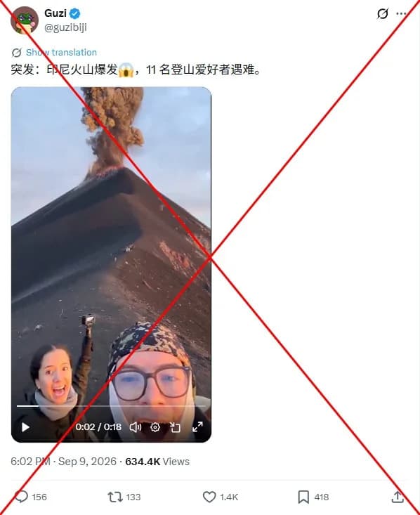 Viral Video Misattributed to Anak Krakatau Actually Shows Guatemala's Volcán de Fuego