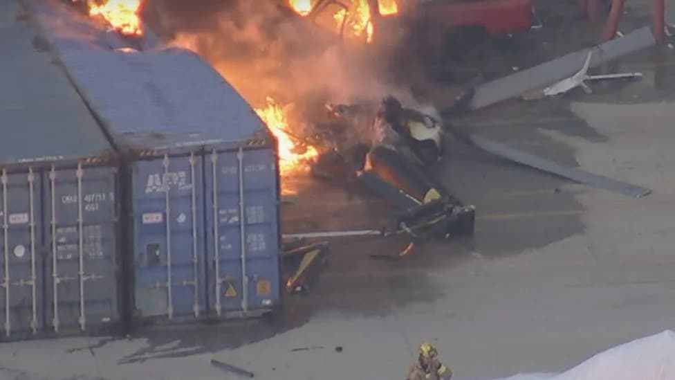 At Least Three Killed as NBC NewsChopper Crashes in Chatsworth Near Earlier Fatal Bus Collision