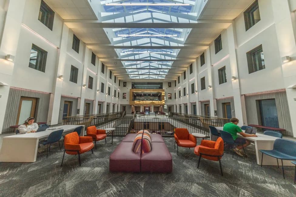 Inside Miami University's $72M Renovation of Bachelor Hall — New Atrium, TV Studio and Geothermal Upgrade