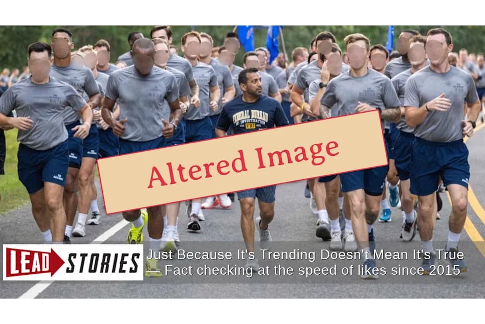 Fact Check: Photo Of Kash Patel With FBI Trainees Was Digitally Altered To Shrink His Height