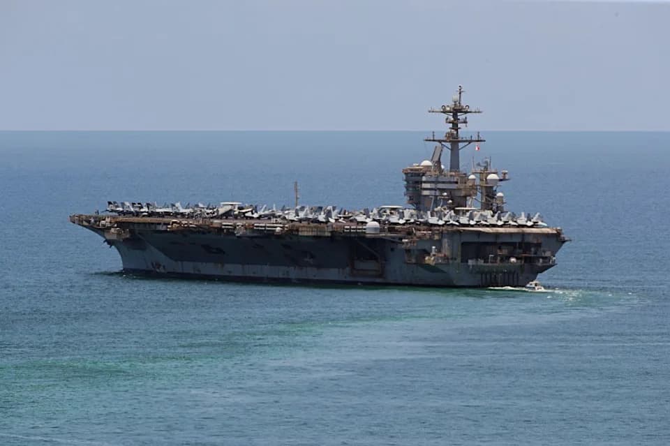 USS Abraham Lincoln Returns to U.S. Soil After Nine-Month Deployment, Arrives in Guam
