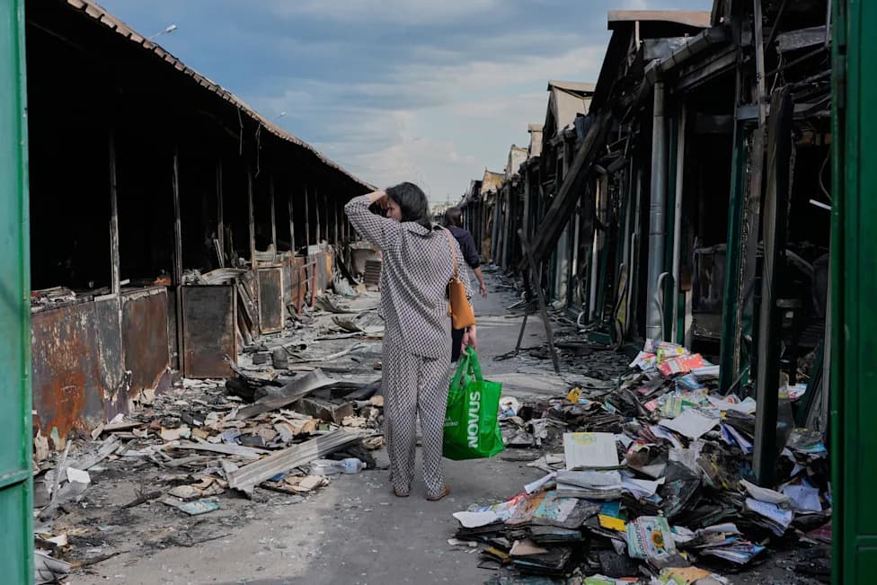 Russian Strikes Turn Millions Of Ukrainian Books To Ash, Threatening Literary Future