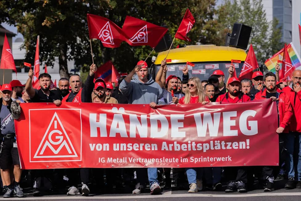 Germany’s Auto Workers Rally Nationwide as Carmakers Announce Massive Job Cuts