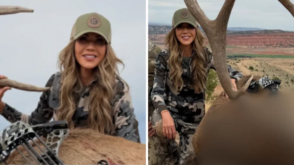 Kristi Noem Sparks Outcry After Sharing Photos With Elk From 'Super Fun' Archery Hunt