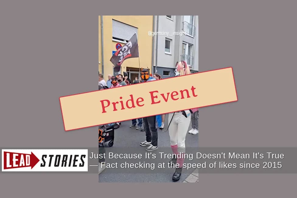 Fact Check: Viral “Furries” Clip Shows Brühl Pride, Not An Anti‑AfD Protest