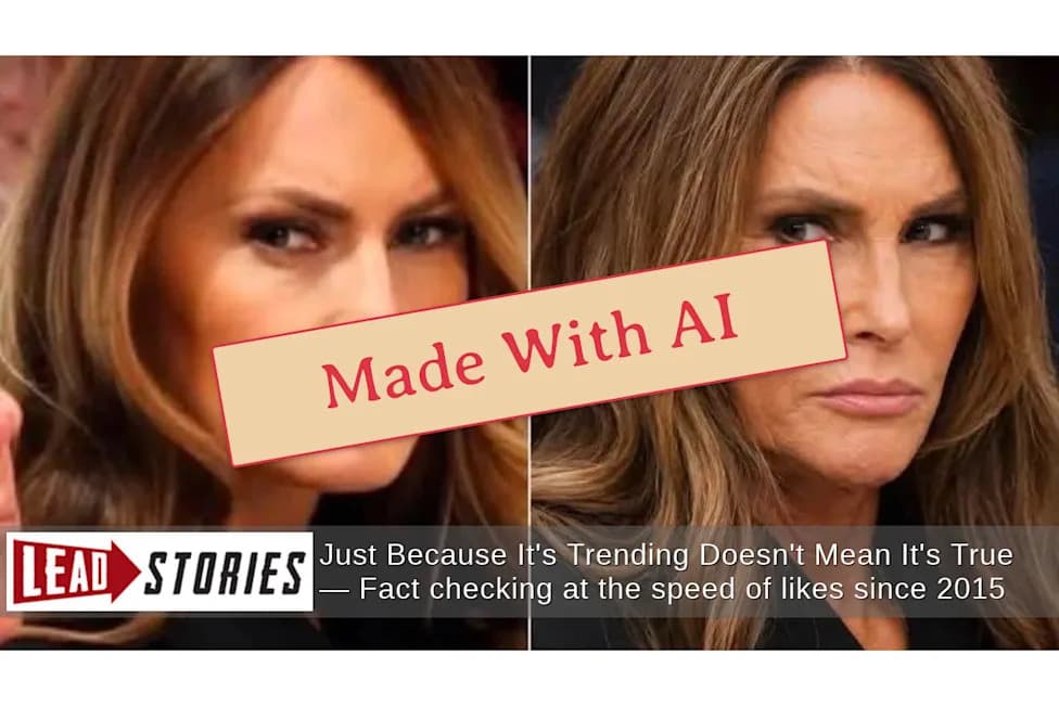 Fact Check: Viral Melania–Caitlyn Side‑by‑Side Uses One Real Photo and One AI‑Made Image