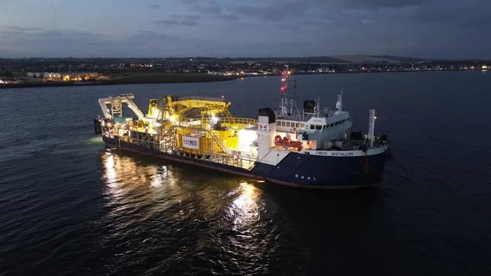 Inch Cape Installs Second 85km Export Cable, Pushing 1.1GW Offshore Wind Project Toward Power Delivery