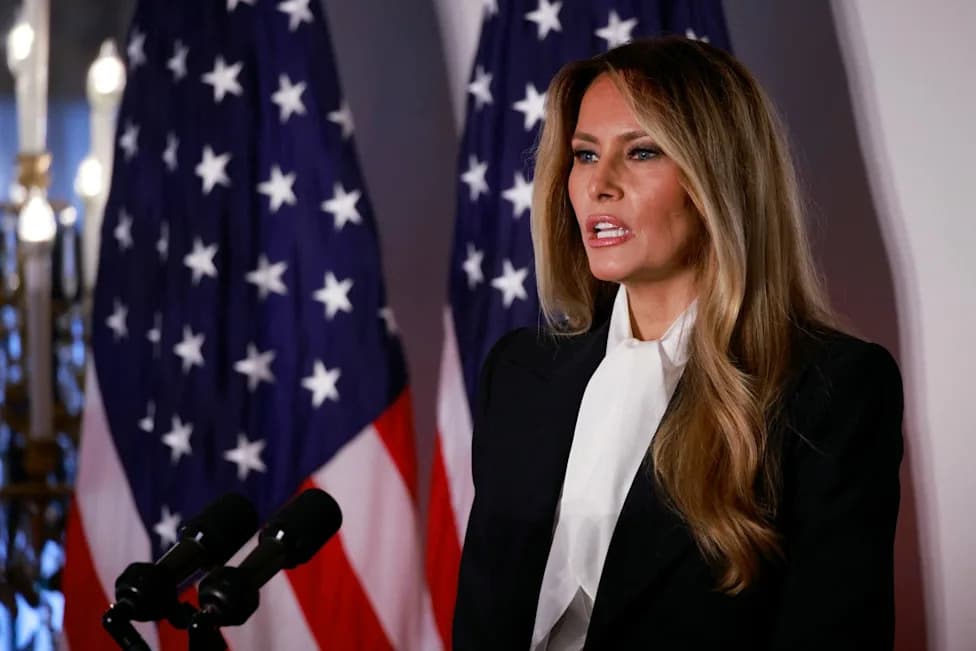 Melania Says Trump Is "Doing The Best That He Can" During Live Fox News Interview