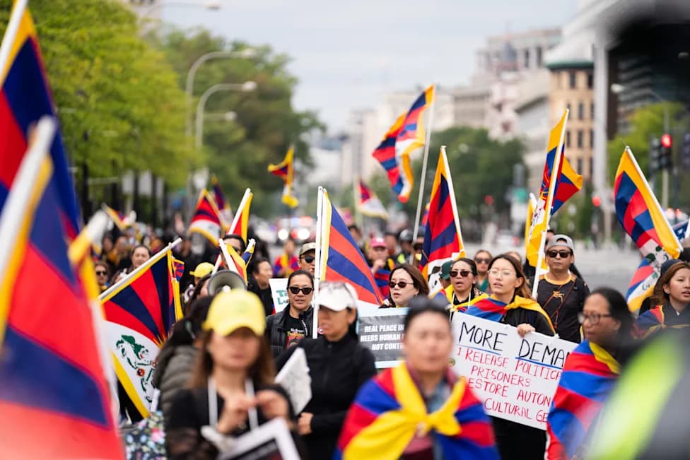 Protests Ring Out Near White House as Xi Jinping Visits; Calls Grow for Tibet, Hong Kong and Taiwan