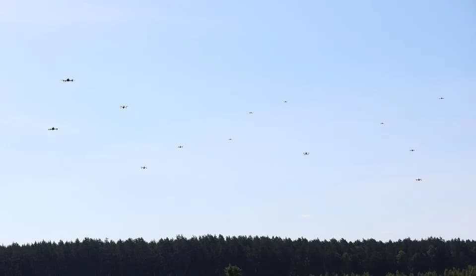 U.S. Army Stress-Tests Air Defenses With Massive Drone Swarms at Fort Bragg