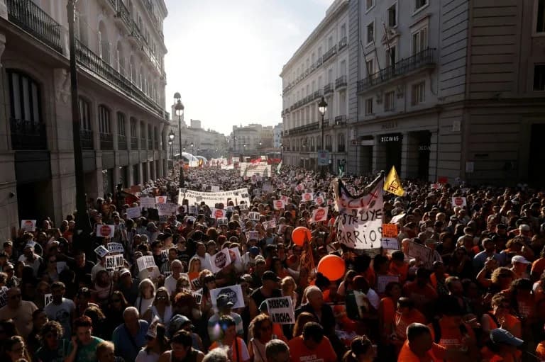 Thousands Protest in Madrid After 87-Year-Old's Eviction Sparks Outrage