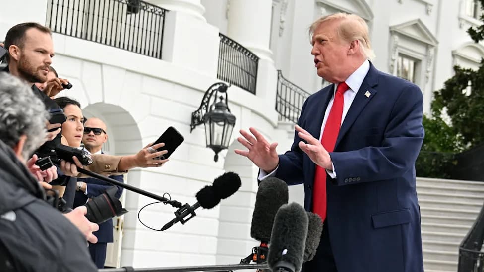Trump Confronts Female Reporter, Defends Ban On Certain News Outlets