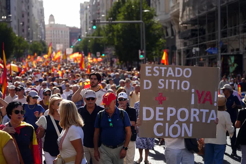 Tens Of Thousands Rally In Madrid Over Ceuta Migrant Crisis As Calls For Early Election Grow