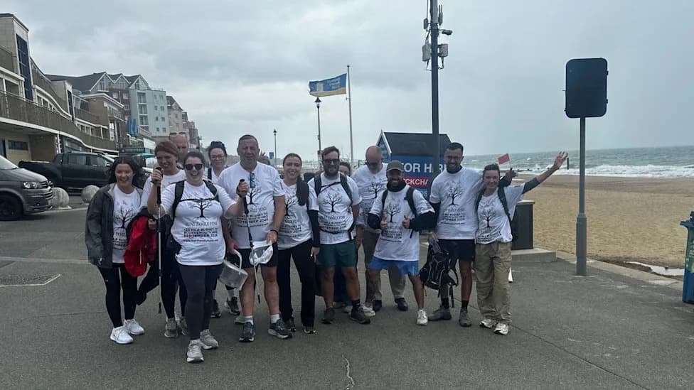 John Hunt Completes Emotional 120‑Mile Charity Walk From Hertfordshire To Bournemouth In Memory Of Wife And Daughters