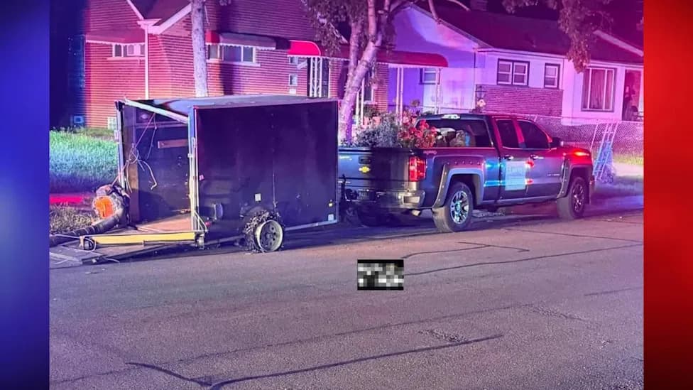 Trailer Dumps Landscaping Tools During High-Speed Chase After Alleged Garden Center Theft