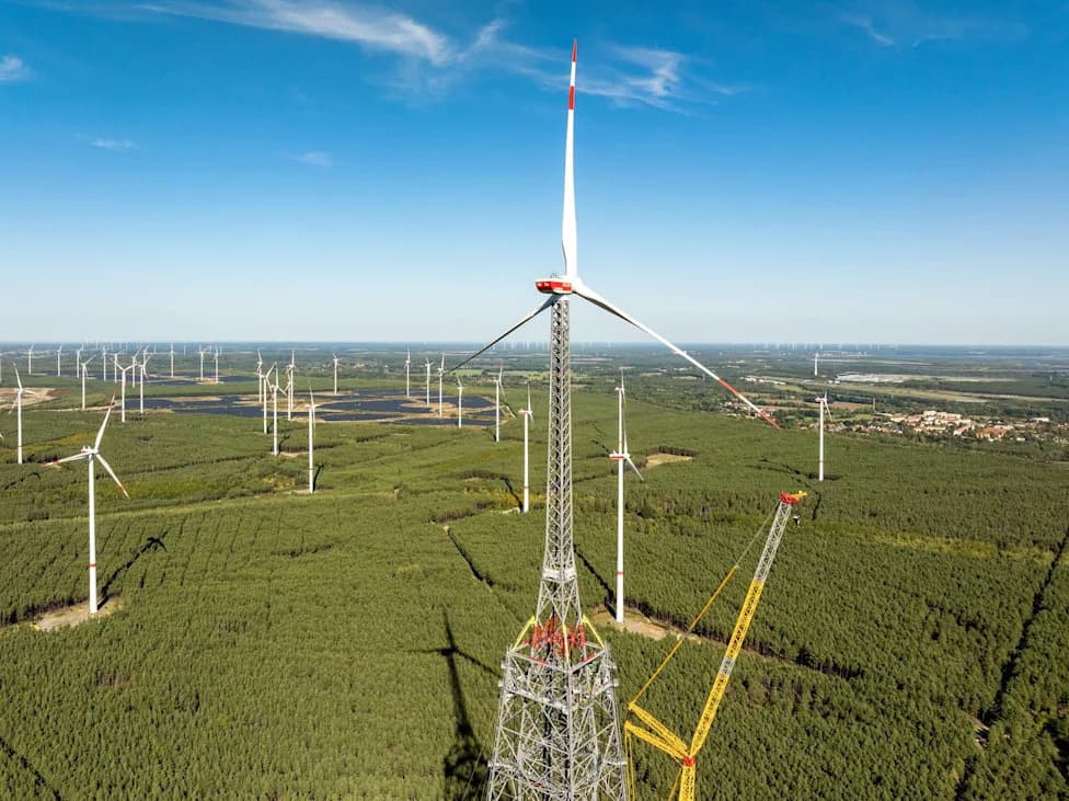 Germany's New Wind Giant Tops Out at 365 Metres — World's Tallest Turbine to Start in November