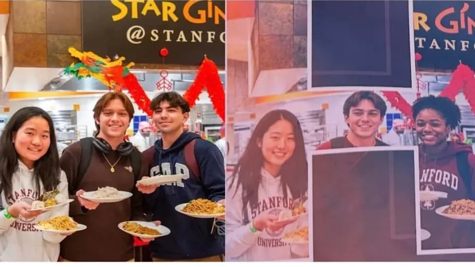Stanford Pulls Dining Banners After AI Replaces Latino Student With Generated Black Woman